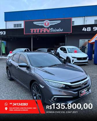 HONDA CIVIC 2.0 16V FLEXONE EXL 4P CVT